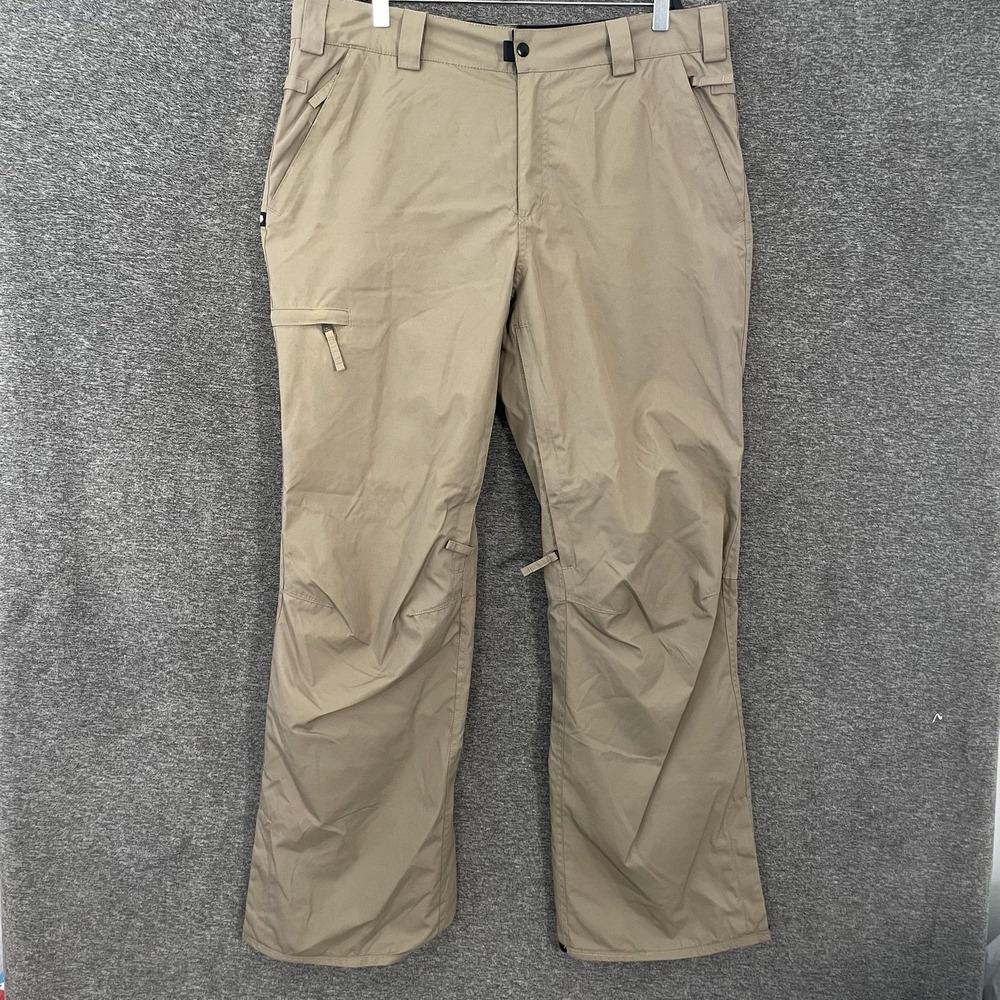 686‎ Authentic Standard Snow Pants Mens XL Beige Waterproof Ski 5K Insulated